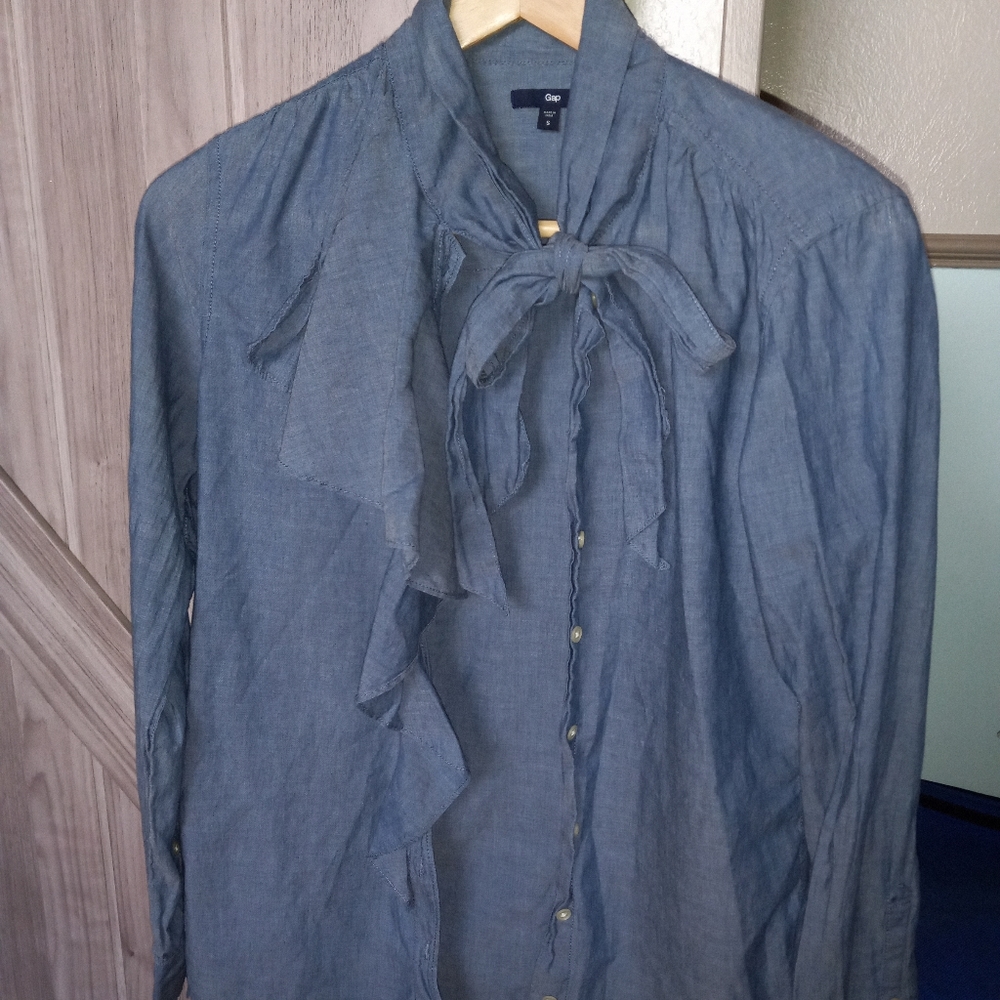 Denim blouse Gap size S blue